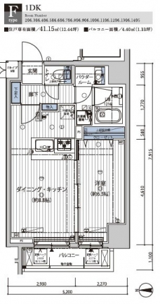 メインステージ錦糸町VIIラピスの間取り図