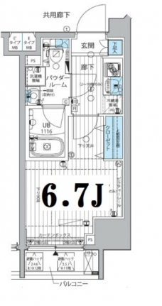 メインステージ三田アーバンスクエアの間取り図