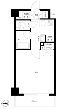 ルーブル高田馬場参番館の間取り図