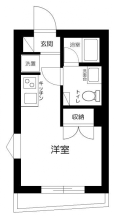 ハーモニーグラシア三軒茶屋の間取り図