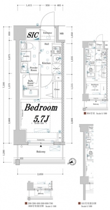 アクサスレジデンス目黒東の間取り図