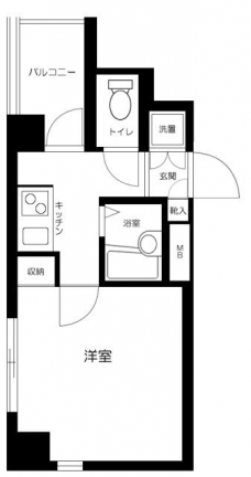 シンシア東中野の間取り図