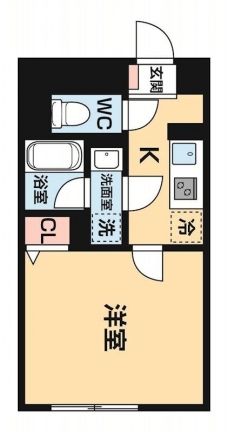 ハーモニーフラッツ神楽坂の間取り図