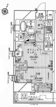 デュオ・スカーラ西新宿IIの間取り図