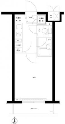 ルーブル早稲田弐番館の間取り図