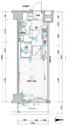 メインステージ武蔵関駅前IIの間取り図