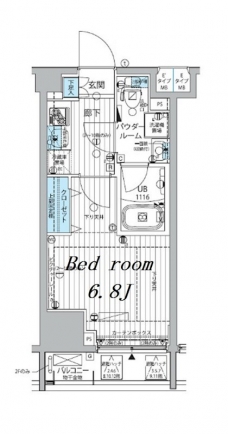 メインステージ三田アーバンスクエアの間取り図