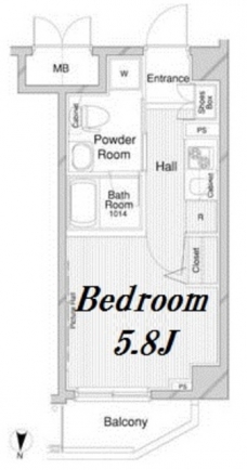 メインステージ錦糸町IIの間取り図