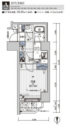 メインステージ錦糸町VIIラピスの間取り図