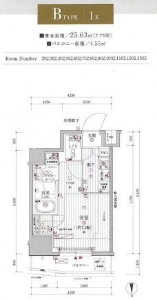 メインステージ浅草国際通りの間取り図