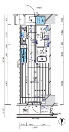 メインステージ門前仲町IIの間取り図
