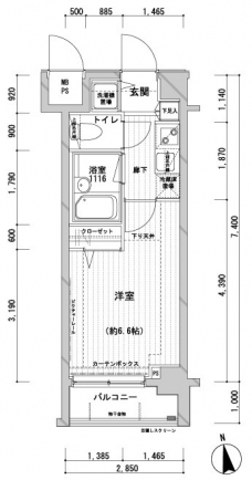 メインステージ桜上水の間取り図