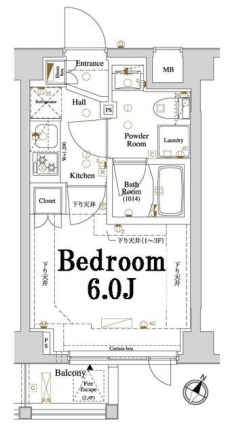 アクサス品川レジデンスの間取り図