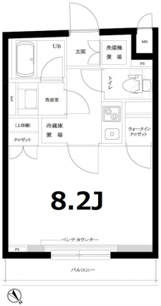ルーブル駒沢大学参番館の間取り図