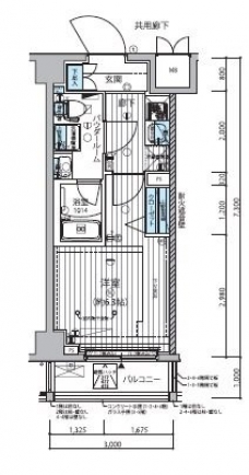 メインステージ武蔵小杉の間取り図
