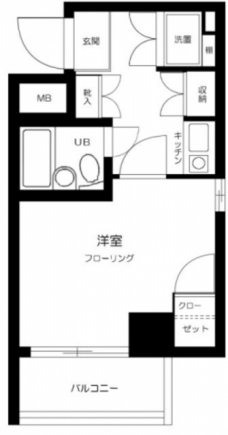 メインステージ大森海岸の間取り図