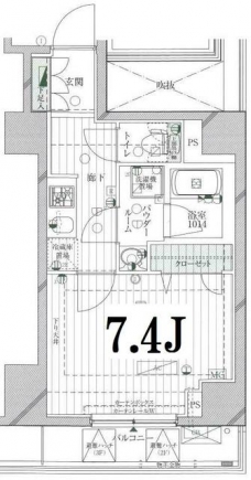 ランドステージ日暮里の間取り図