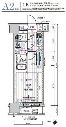 メインステージ森下IIの間取り図