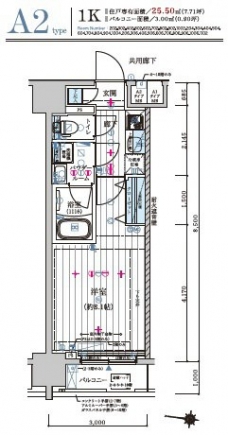 メインステージ森下IIの間取り図