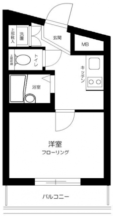 ルーブル中目黒の間取り図