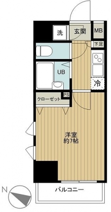 菱和パレス笹塚の間取り図