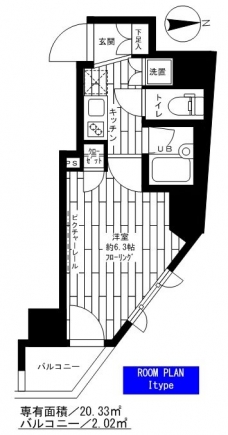 ステージファースト西新宿の間取り図