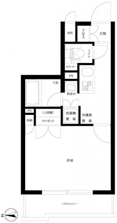 ルーブル高田馬場参番館の間取り図