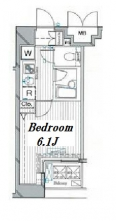 グランヴァンデュヴェール東京の間取り図