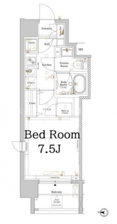 アクサス西大島Sta.の間取り図