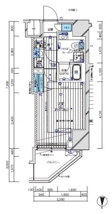 メインステージ門前仲町IIの間取り図
