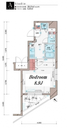 メインステージ五反田駅前の間取り図