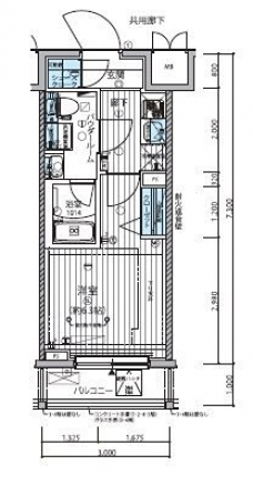 メインステージ武蔵小杉の間取り図
