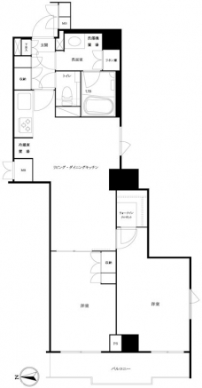 ルーブル方南町弐番館の間取り図