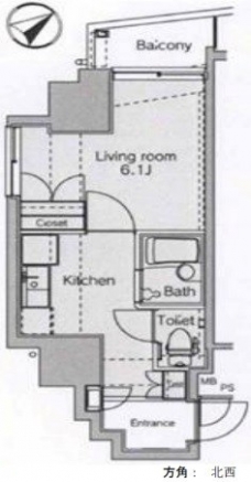 ヴェローナ目黒の間取り図