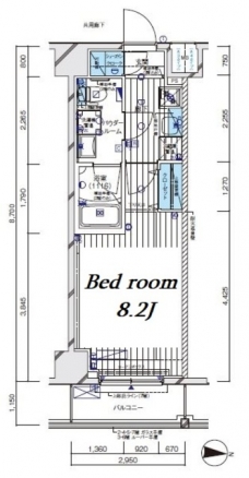 メインステージ板橋EASTの間取り図