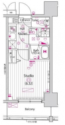 ガーラ・プレシャス大井町の間取り図