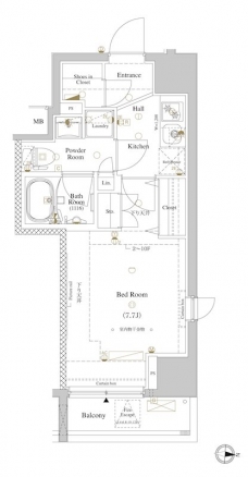 アクサス西大島Sta.の間取り図