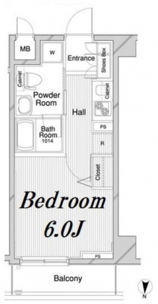 メインステージ錦糸町IIの間取り図