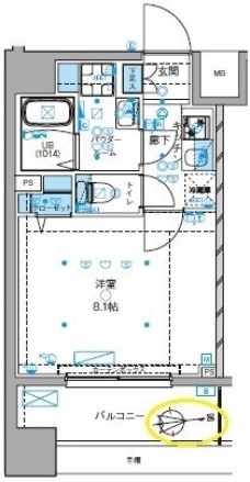 ジェノヴィア大島駅スカイガーデンの間取り図