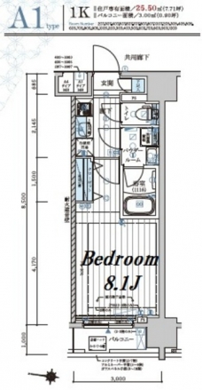 メインステージ森下IIの間取り図