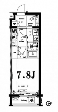 アクサス中野中央の間取り図