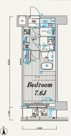 メインステージ元浅草IIIの間取り図