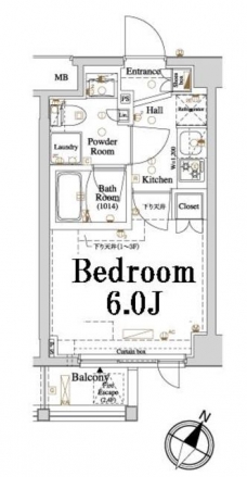 アクサス品川レジデンスの間取り図