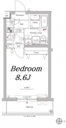 アクサス池上Sta．の間取り図