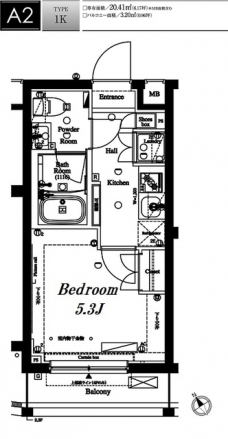 アークマーク目黒不動前の間取り図