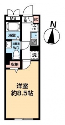 ＮＥＸＡＳ ＥＢＡＲＡの間取り図
