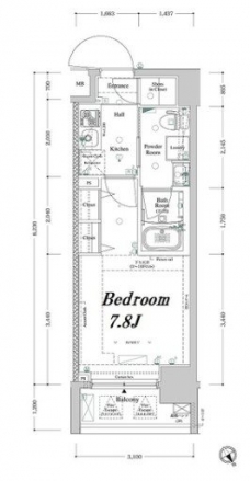 アクサス池袋レジデンスの間取り図