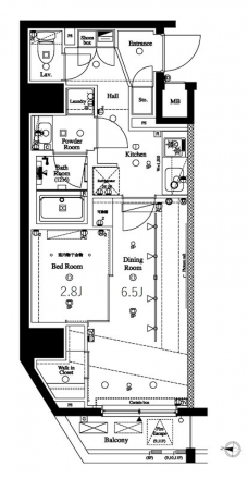 アクサス渋谷初台の間取り図