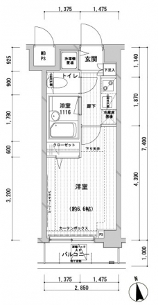 メインステージ桜上水の間取り図