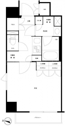 ルーブル方南町弐番館の間取り図
